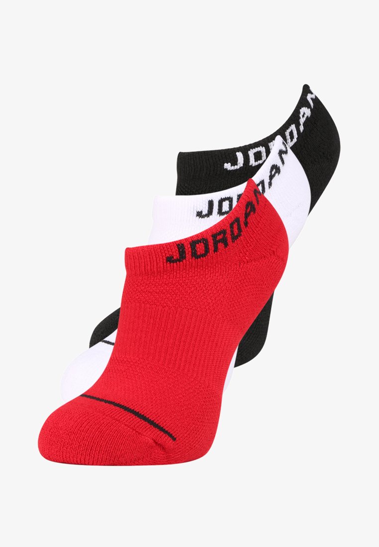 Jordan JUMPMAN NO-SHOW 3 PACK - Füßlinge - black/white/gym red