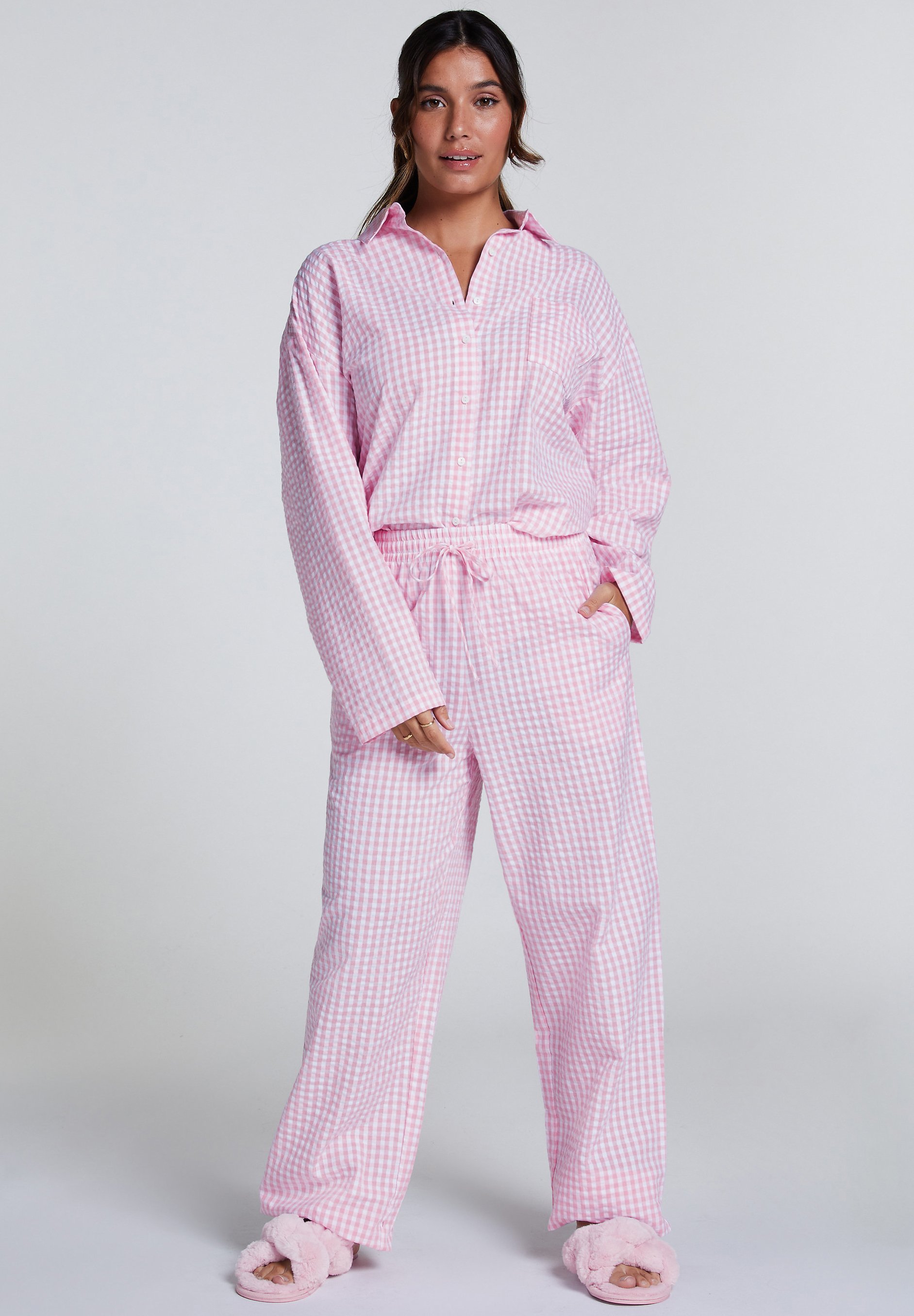 Pantalon De Pyjama En Flanelle Hunkemöller - Modèle Gardenia, Taille L, Coupe Large, Taille élastique