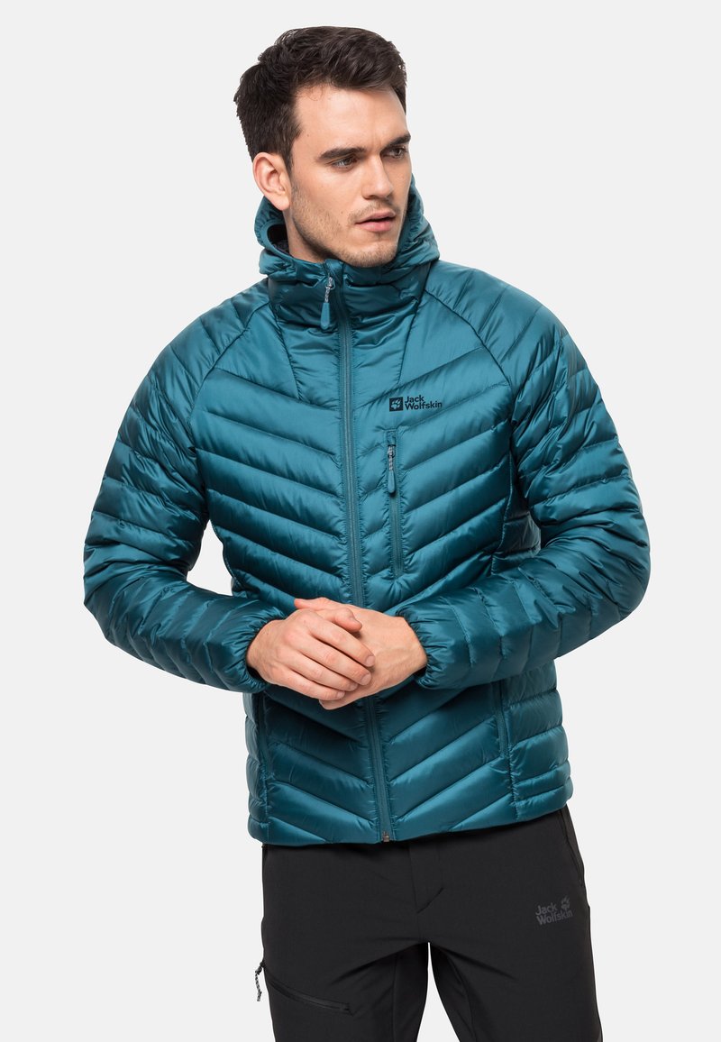 Jack Wolfskin PASSAMANI Down jacket blue coral/blue Zalando