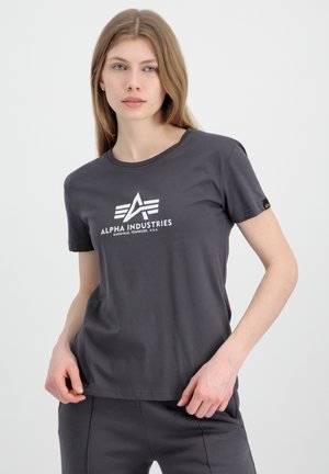 Alpha Industries NEW BASIC - Print T-shirt - vintage grey