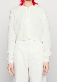 Hollister Co. Chaqueta de punto - white