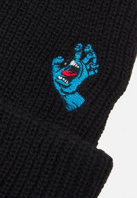 Santa Cruz SCREAMING MINI HAND BEANIE UNISEX - Muts - black