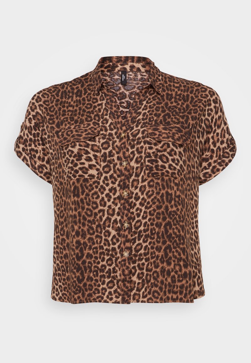 Vero Moda Curve Overhemdblouse zilverkleurig Vero Moda Curve Overhemdblouse zilverkleurig