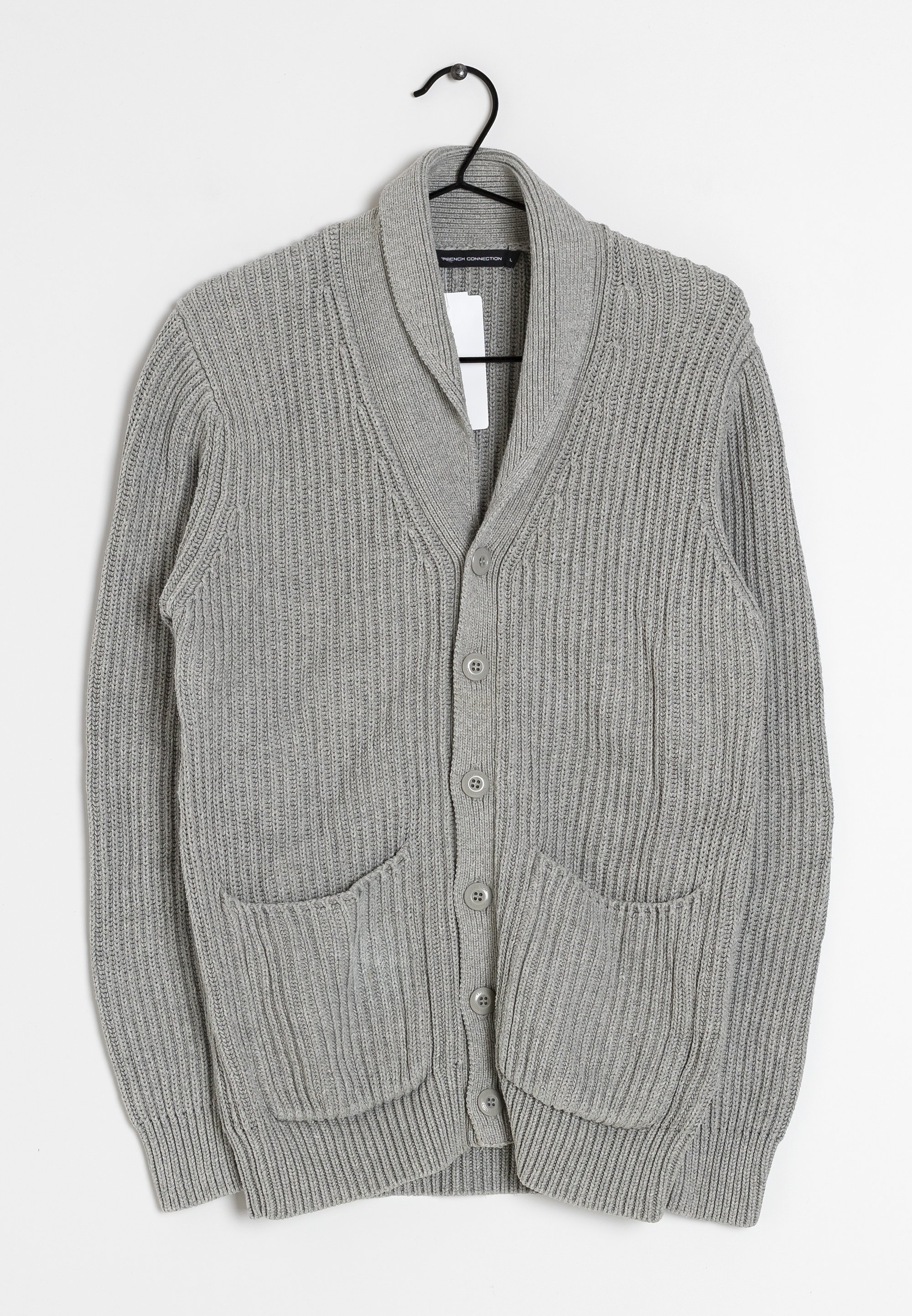 Zalando Fcuk Cardigan French Connection Cardigan Grey (Pre-owned