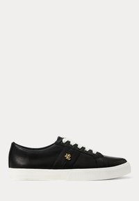 Lauren Ralph Lauren JANSON II BURNISHED LEATHER TRAINER - Tenisky - black