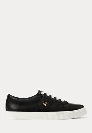 Lauren Ralph Lauren JANSON II BURNISHED LEATHER TRAINER - Sportcipő - black