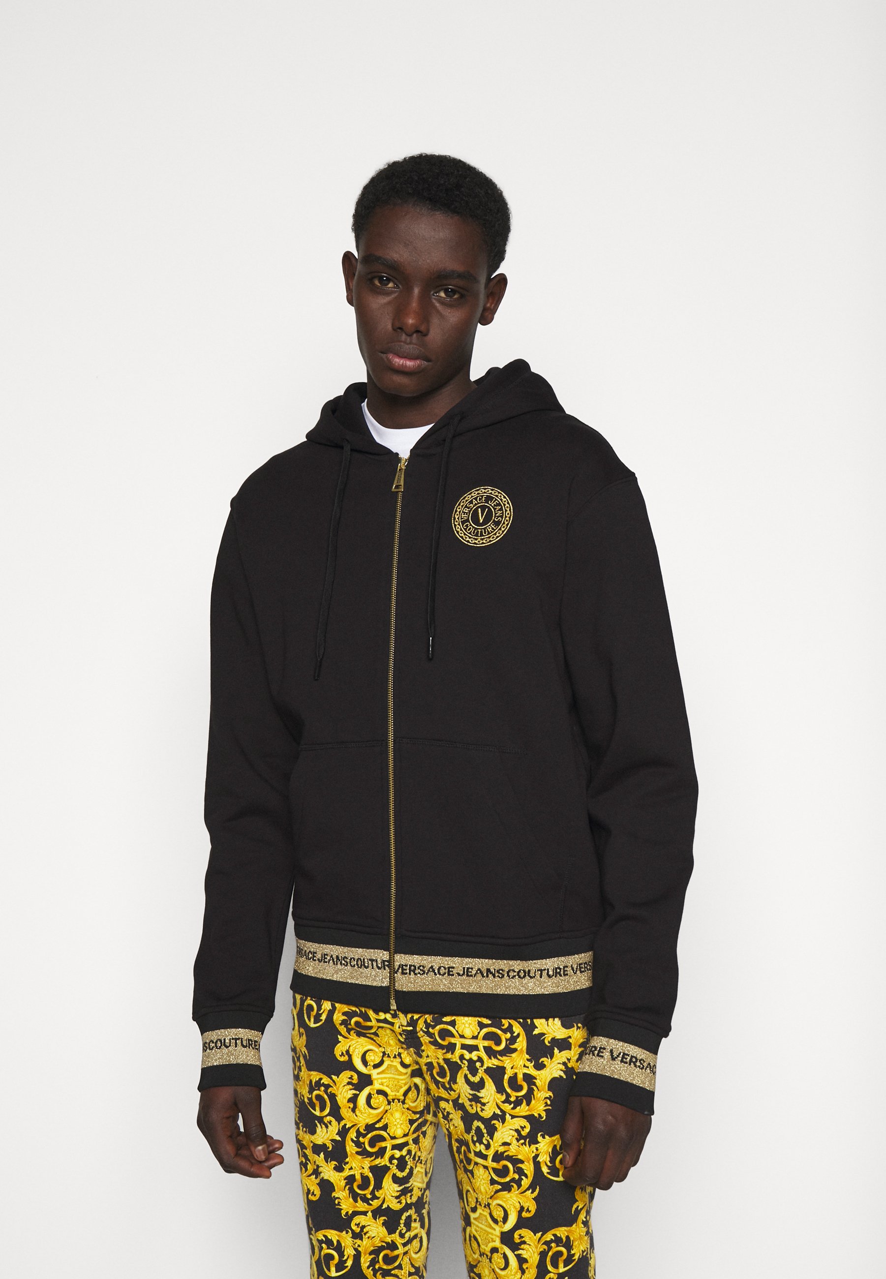 Versace Jeans Couture Felpa con zip - black/nero - Zalando.it