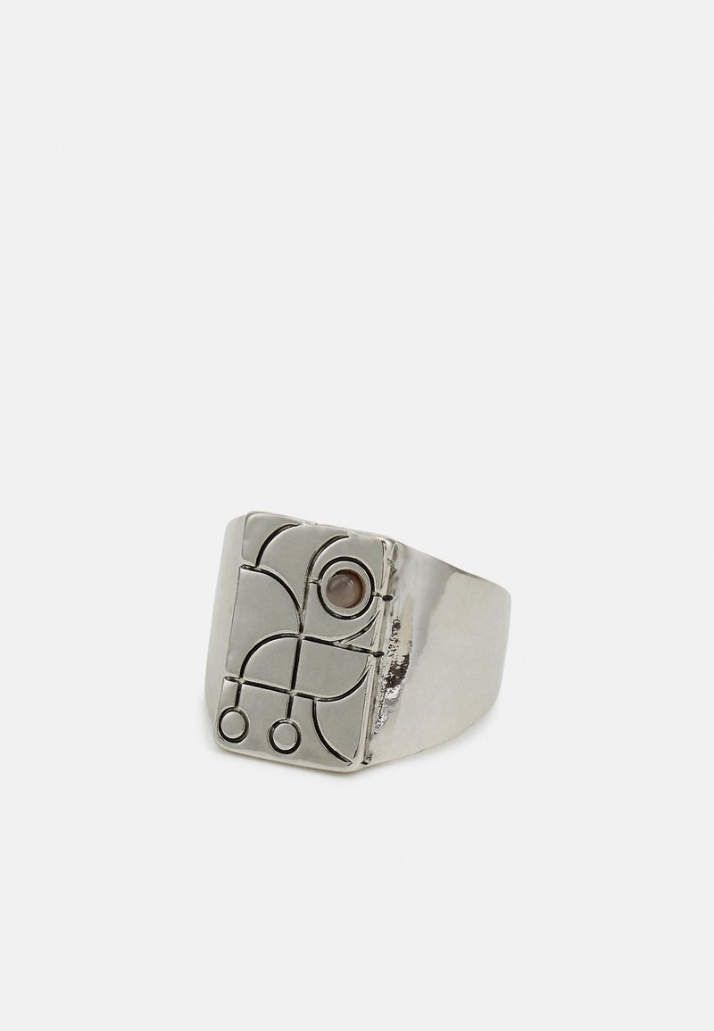 Icon Brand - ABSTRACT SIGNET  - Gredzens - silver- coloured, Palielināt