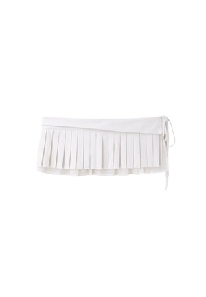 Stradivarius, PLEATED SKIRT BELT - Ceinture taille haute - white