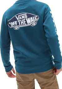 Vans BY EXPOSITION CHECK CREW - Felpa - blue coral