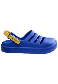 Havaianas Zuecos - blue yellow gold