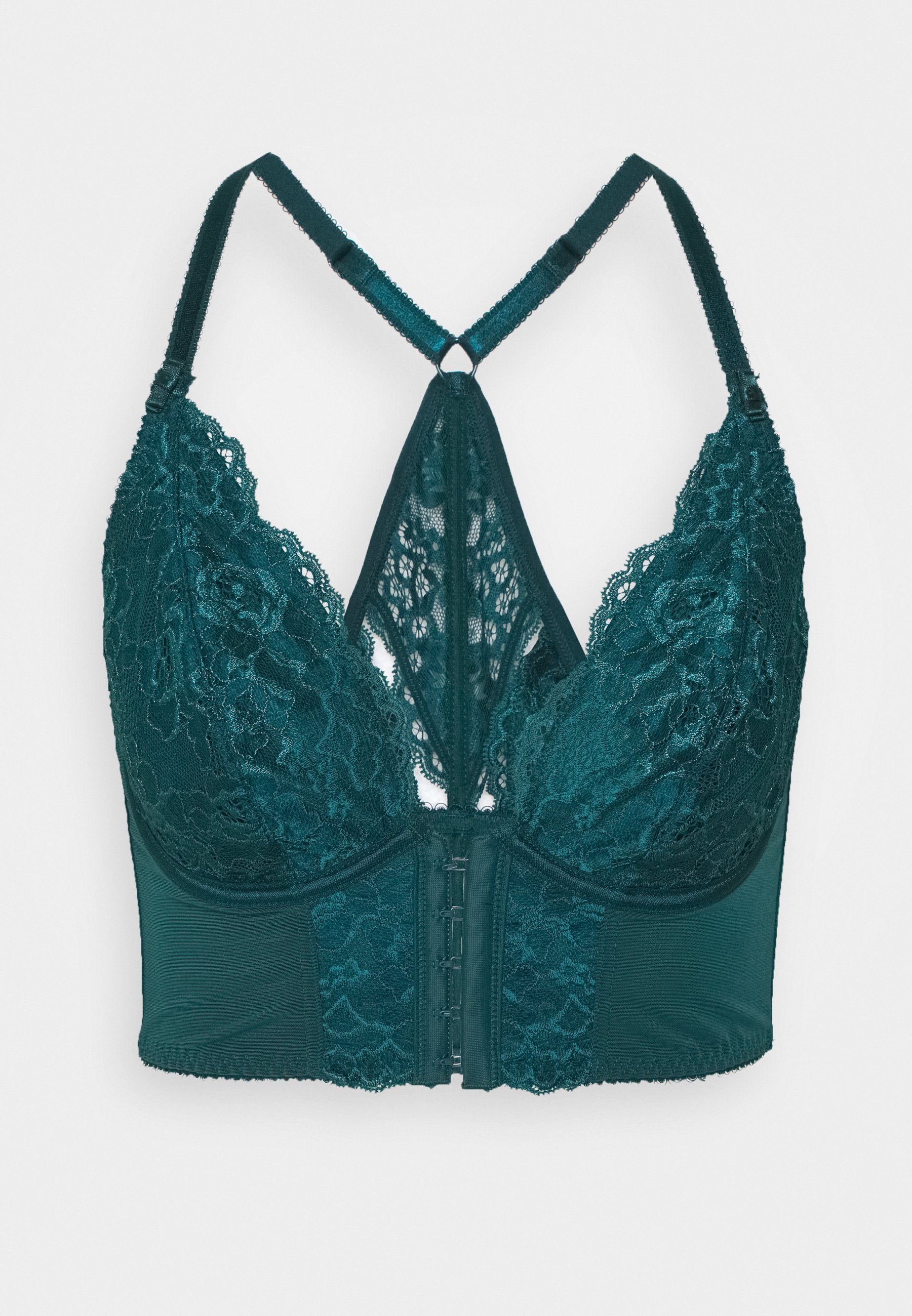 Pour Moi OPULENCE FRONT FASTENING UNDERWIRED Bøyle BH Pour Moi INTENSE FRONT FASTENING UNDERWIRED LONGLINE BRA - Bøyle-BH - black