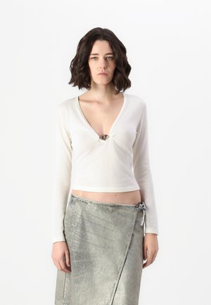 Diesel PIAFFY - Strickpullover - white denim