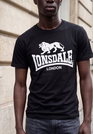 Lonsdale NORMALE PASSFORM LOGO - T-shirts med print - black