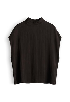 someday., RELAXED CRINKLED TEXTURE - Bluse - dark truffle