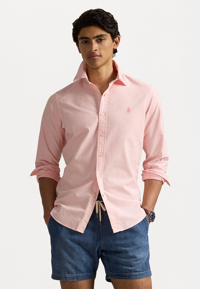 Polo Ralph Lauren - CUSTOM FIT MINERAL DYED OXFORD SHIRT - Button down-skjorte - rose, Forstørre