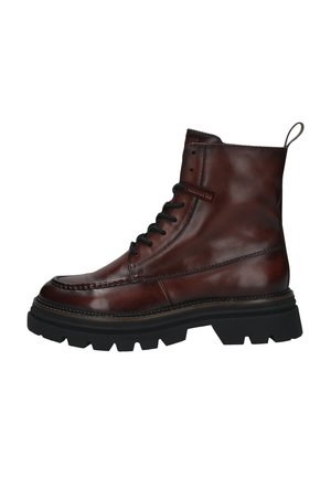 Schnürstiefelette - bordo