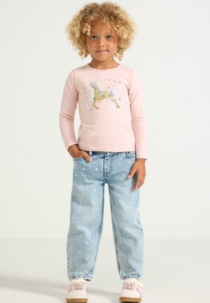 Lindex, LINDEX LONG SLEEVED TOP WITH SEQUINS LINDEX - Langærmet T-shirt - light dusty pink