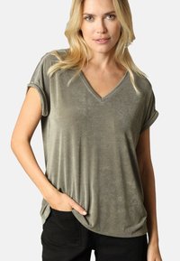 DEELUXE DJALI - T-shirt print - Khaki