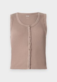 CROP BUTTON FRONT - Topp - mountain trail