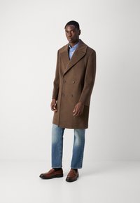 Isaac Dewhirst OVERSIZED COAT - Klasisks mētelis - brown