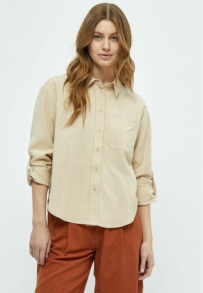 PEPPERCORN MARNIELLA Buttondown blouse warm sand/light brown Zalando