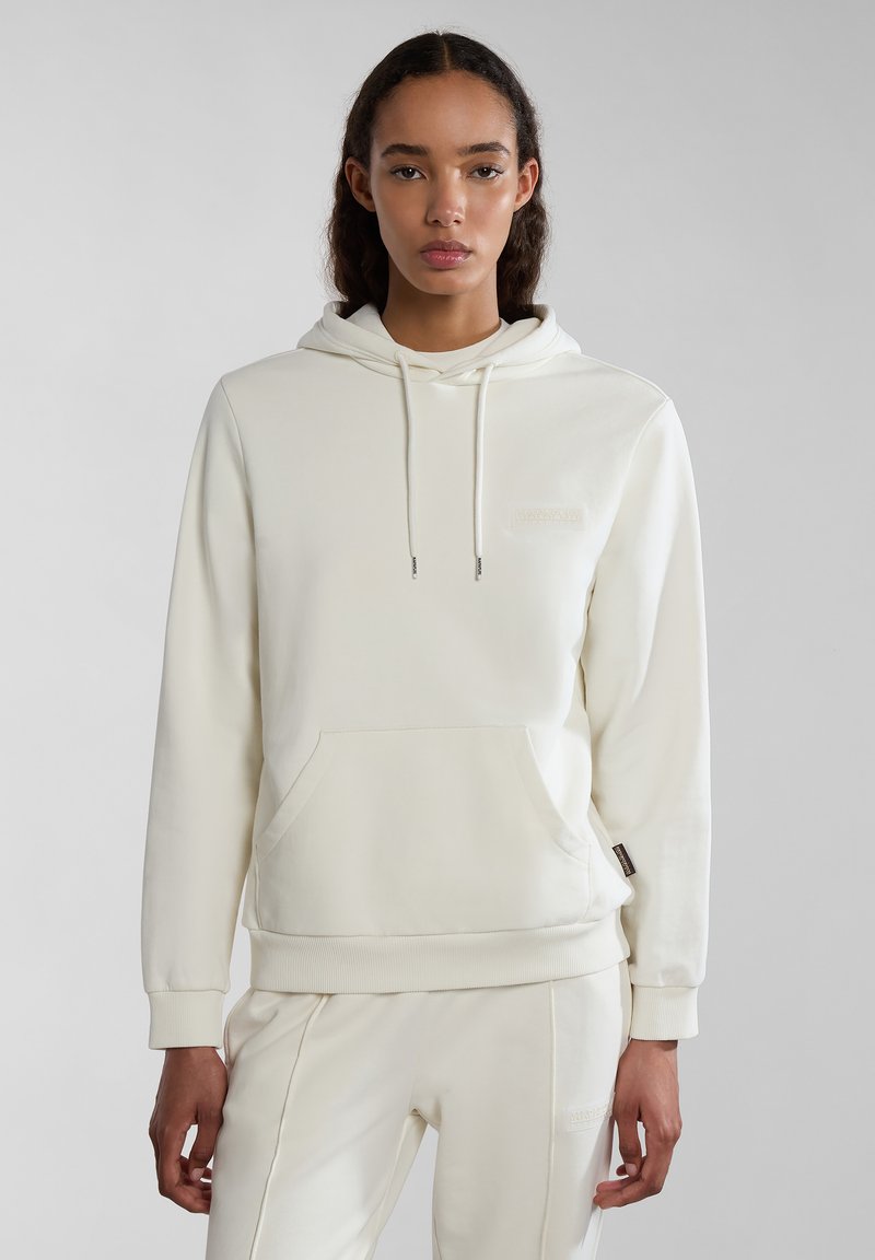 Napapijri B-IAATO H W S - Felpa con cappuccio - white whisper