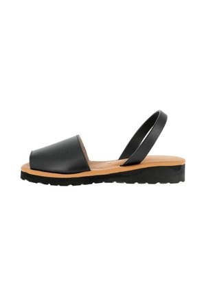 Minorquines Sandali con zeppa - black