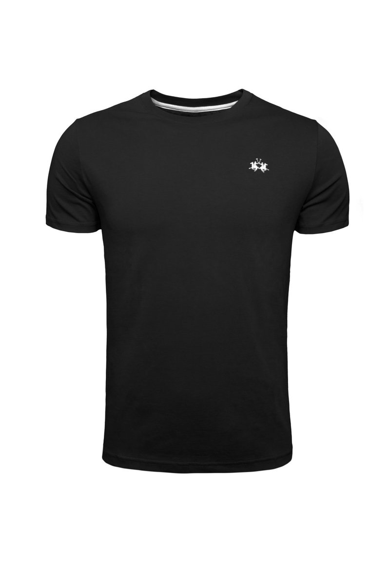 LA MARTINA T-shirt basic zwart
