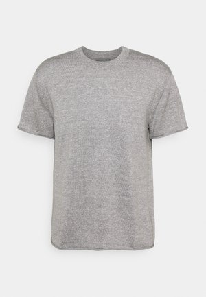 FLAXEN CREWE - T-shirt z nadrukiem - slate
