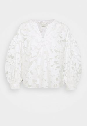 SCULPTURAL LONG SLEEVE SHIRT - Blůza - blanc de blanc
