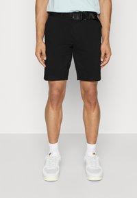 Calvin Klein MODERN SLIM BELT - Rövidnadrágok - black