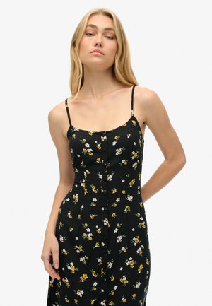 Superdry & Co PRINT BUTTON CAMI MIDI - Robe chemise - candice