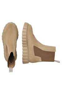 Voile Blanche GRENELLE CHELSEA - Botines con plataforma - hellbraun