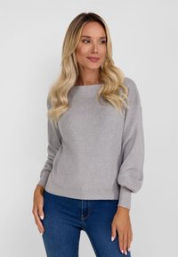 RESPECT BOAT NECK - Pulover - mottled grey