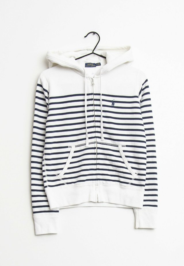 Hoodie met rits - white