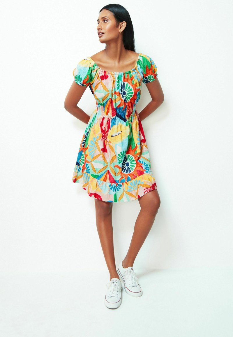 Next BARDOT PUFF SLEEVE - REGULAR FIT - Dienas kleita - lobster print