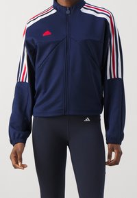 adidas Sportswear Tröja med dragkedja - blue
