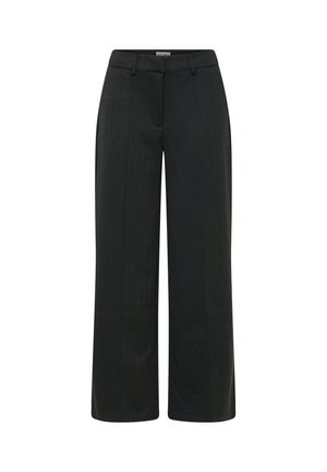 ICHI, IHKATE SUS OFFICE JACQUARD PA - Pantalon classique - black rosin herringbone
