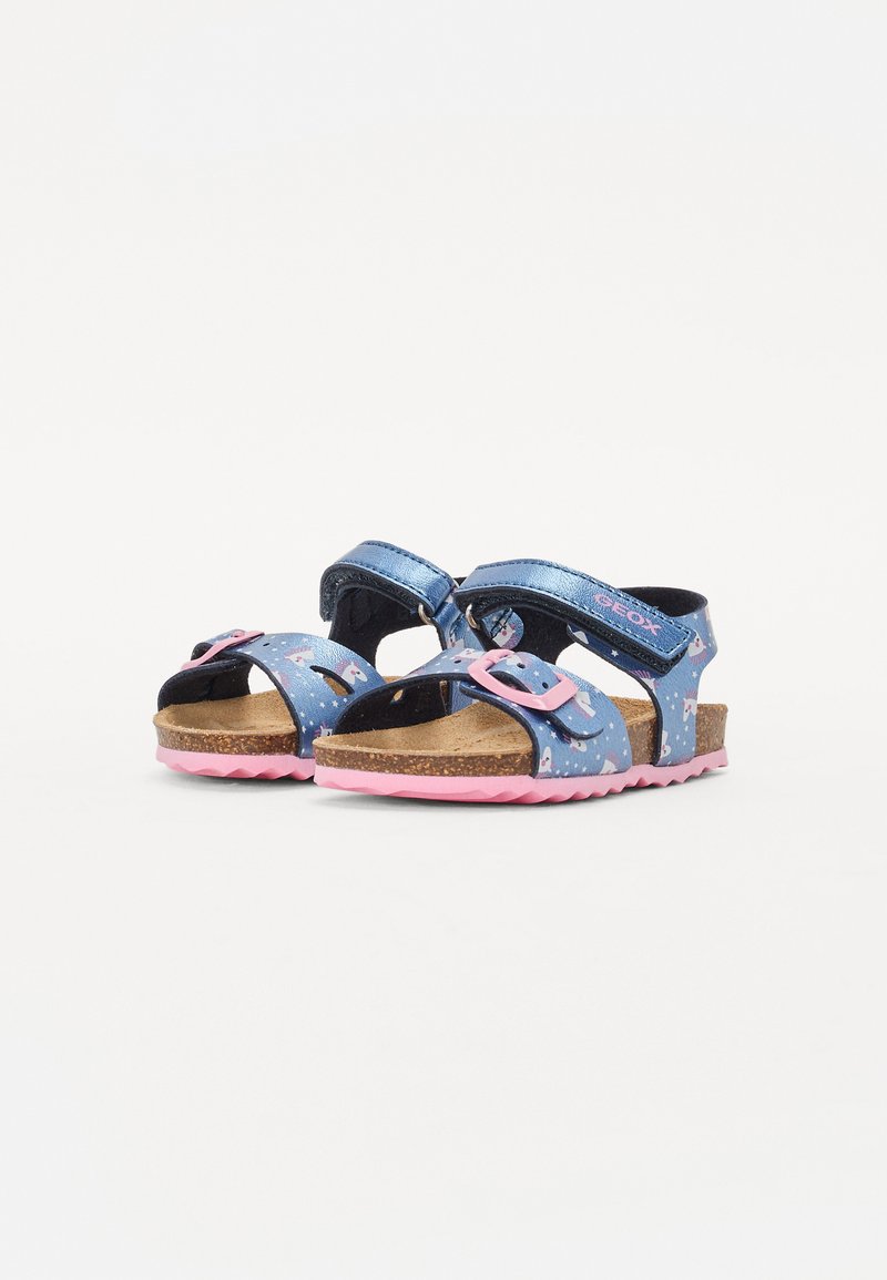 Cuir Souple Sandales Geox Chalki Girl Pour Bébé Fille - - Semelle Cuir Souple Sandales Geox Chalki Girl Pour Bébé Fille - - Semelle