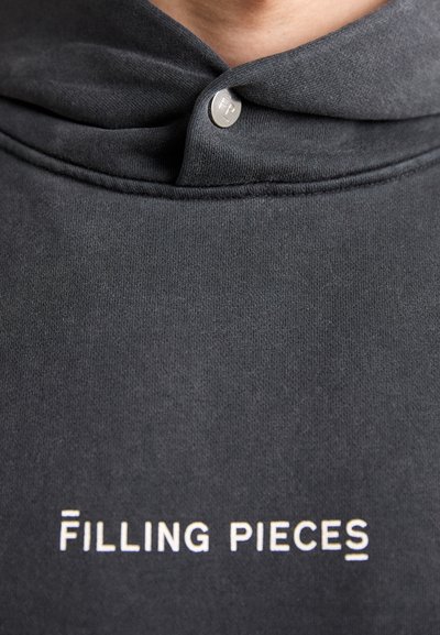 Filling Pieces HANDSHAKE VINTAGE - Kapuzenpullover - black
