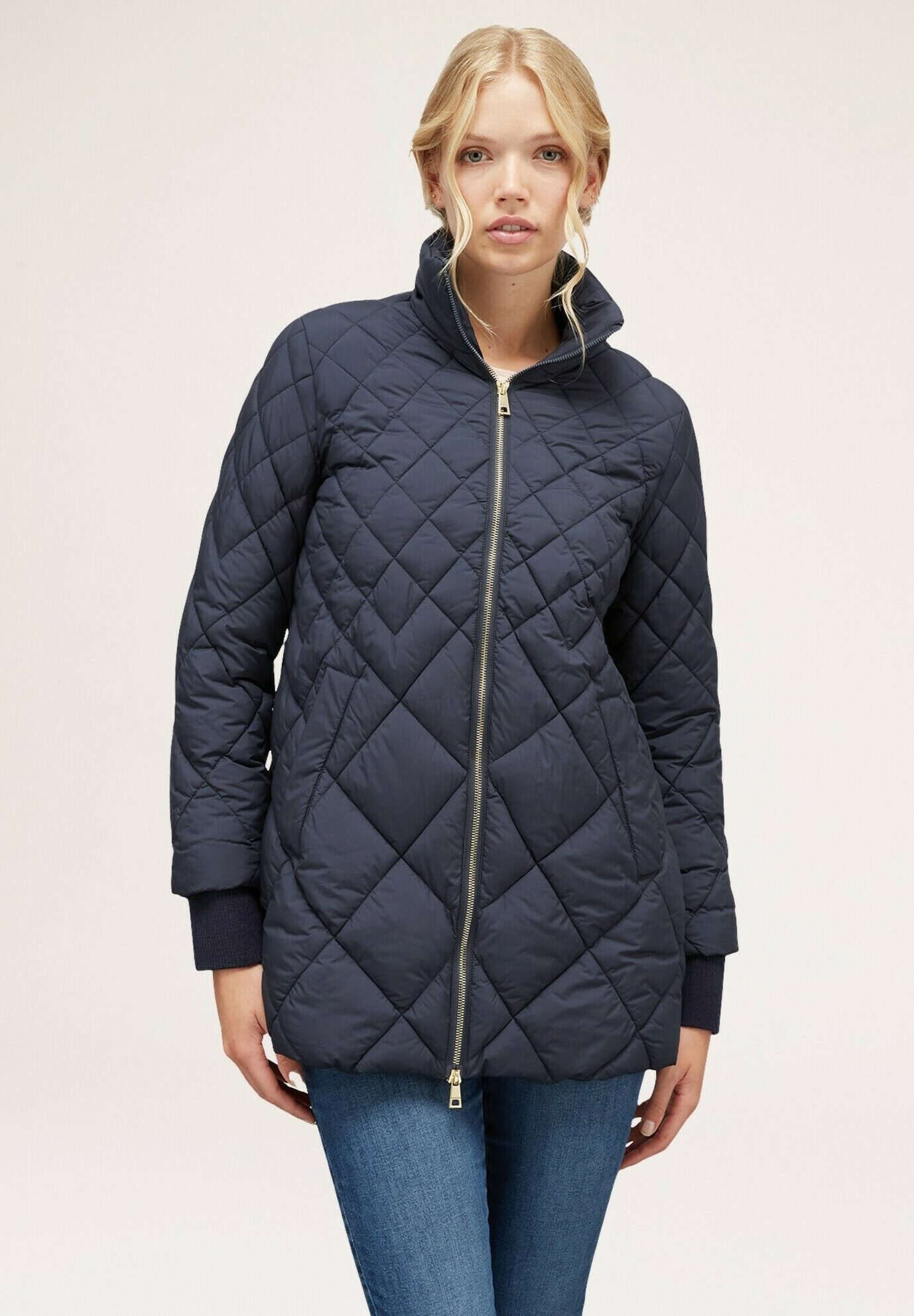 Motivi IMBOTTITA TRAPUNTATA A ROMBI Giacca invernale blu