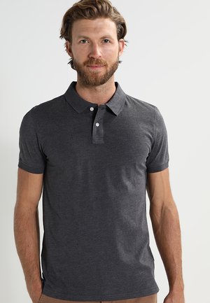 Polo shirt - dark grey melange