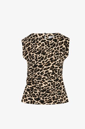 Morgan, MORGAN MORGAN FITTED T-SHIRT WITH BOAT NECK - Blouse - multicolore