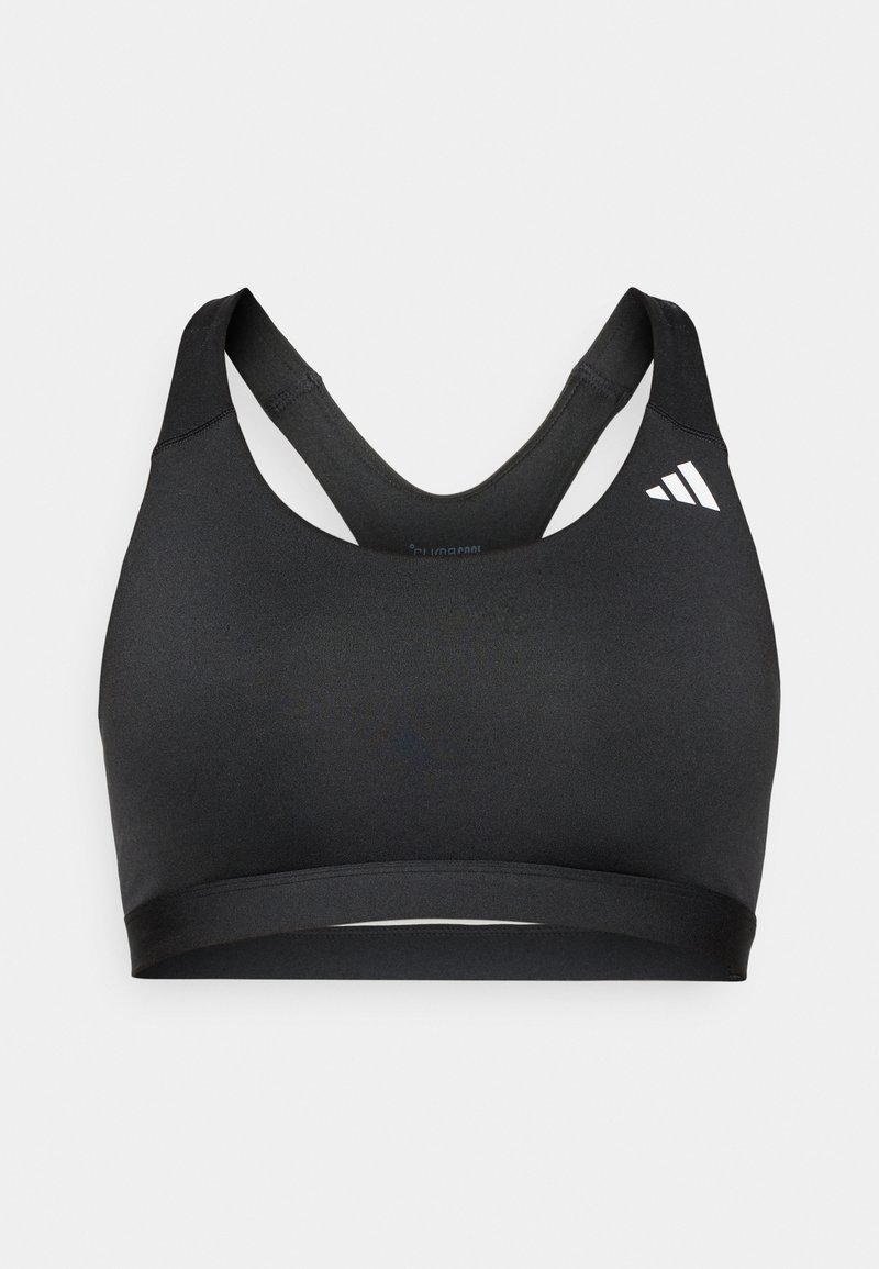 adidas Performance BRA - Medium support sports bra - black - Zalando.co.uk