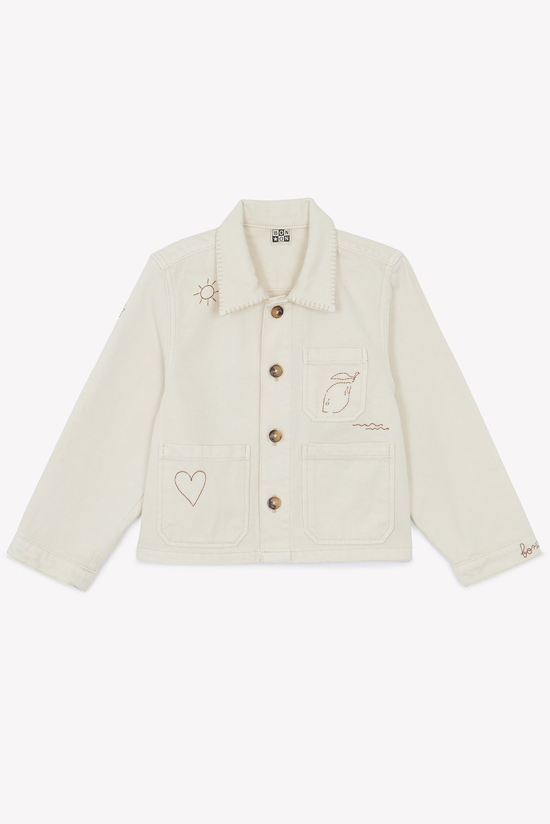 Bonton Spijkerjas crème