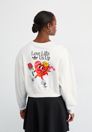 adidas Originals NELSON CREW - Sweatshirt - cloud white