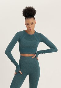 Even&Odd active - SEAMLESS  - Top dugih rukava - mint Minijatura 1