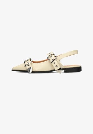 Posh by Poelman, Ballerines à brides arrière - white