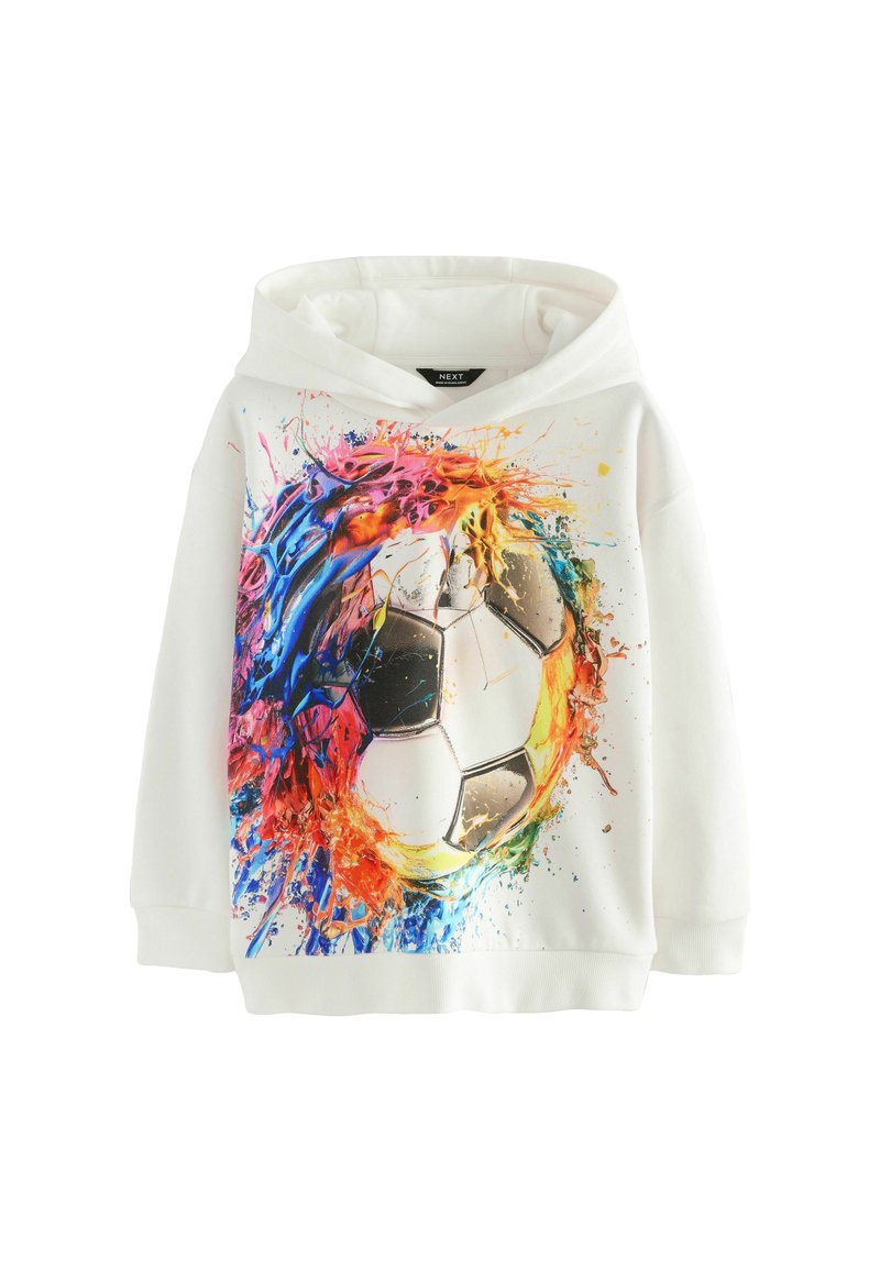 Next REGULAR FIT - GRAPHIC  - Felpa con cappuccio - white